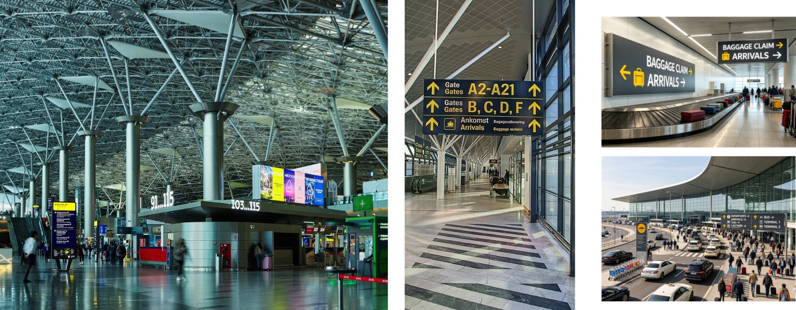 Airport wayfinding signage and passenger navigation project case